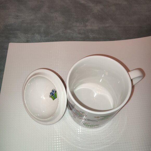 Santa Christmas Mug with Lid Tea Coffee Chocolate Candy MSI Vintage Ceramic - Picture 5 of 11